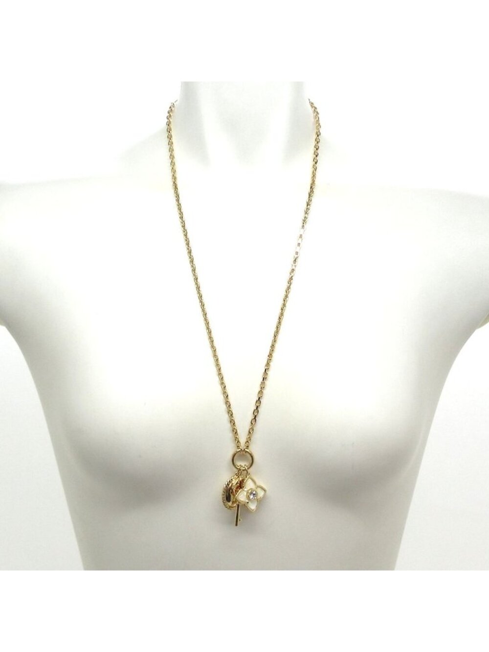 Louis Vuitton Necklace LV Signet Gold - Picture 2 of 6